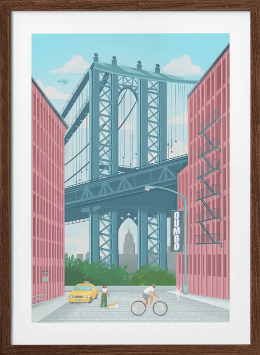 Dumbo, New York Framed Art Modern Wall Decor