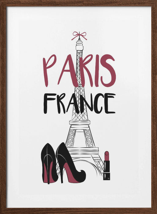 France Framed Art Modern Wall Decor