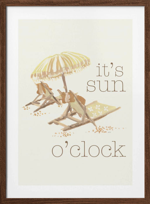 Sun Oclock Framed Art Modern Wall Decor