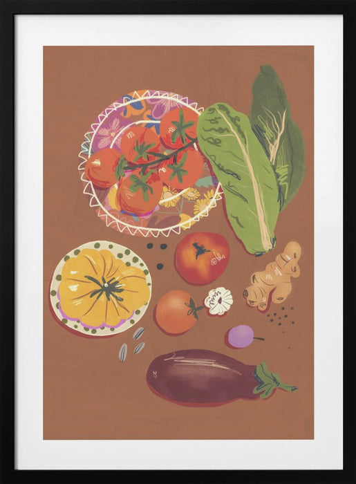 Veggies Framed Art Wall Decor