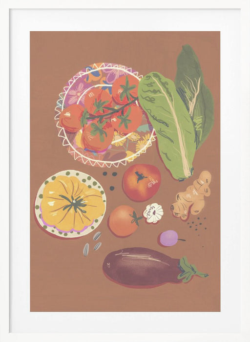 Veggies Framed Art Wall Decor