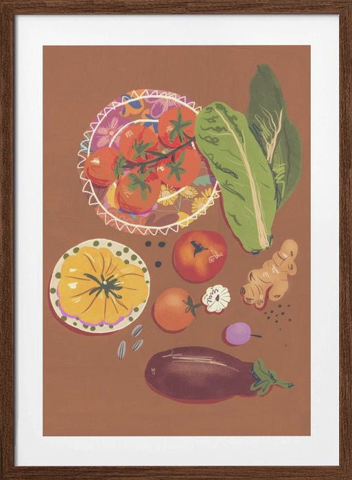 Veggies Framed Art Wall Decor