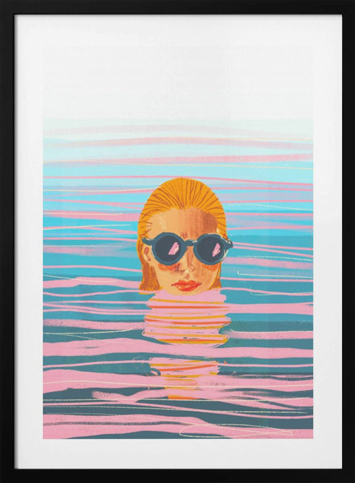 Ocean swim Framed Art Wall Decor