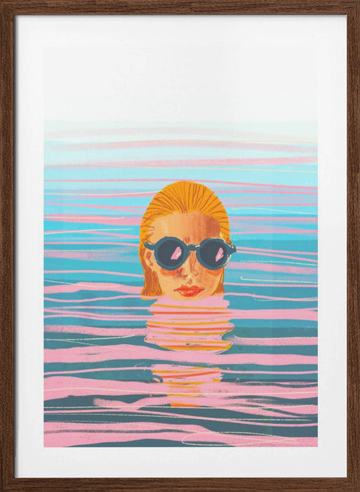 Ocean swim Framed Art Wall Decor