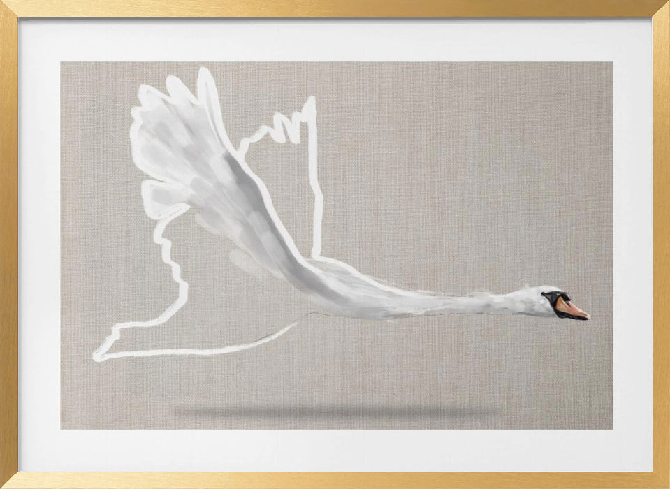 Winged One  Landscape Framed Art