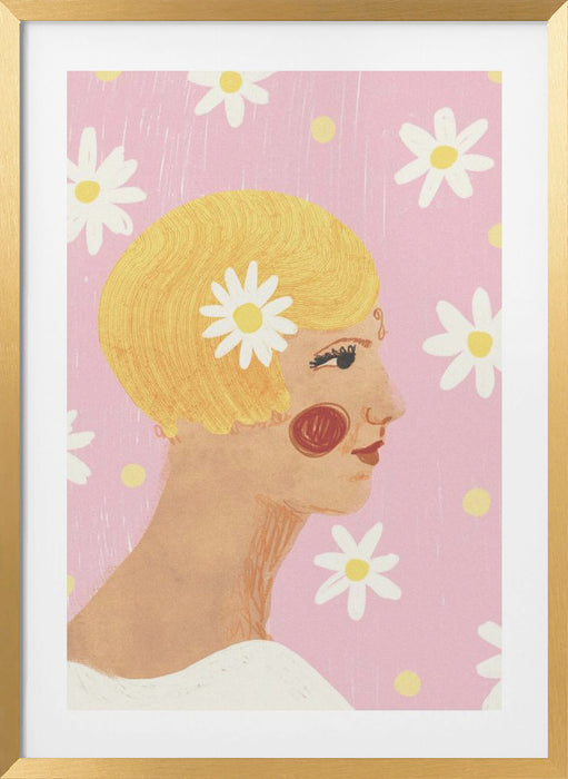 Daisy Framed Art Wall Decor