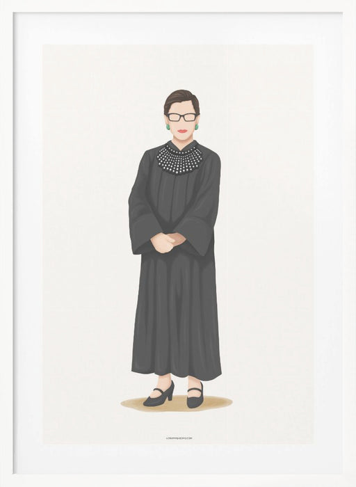 Ruth Bader Ginsburg Framed Art Wall Decor