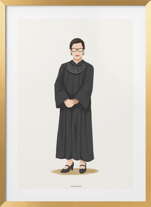 Ruth Bader Ginsburg Framed Art Wall Decor