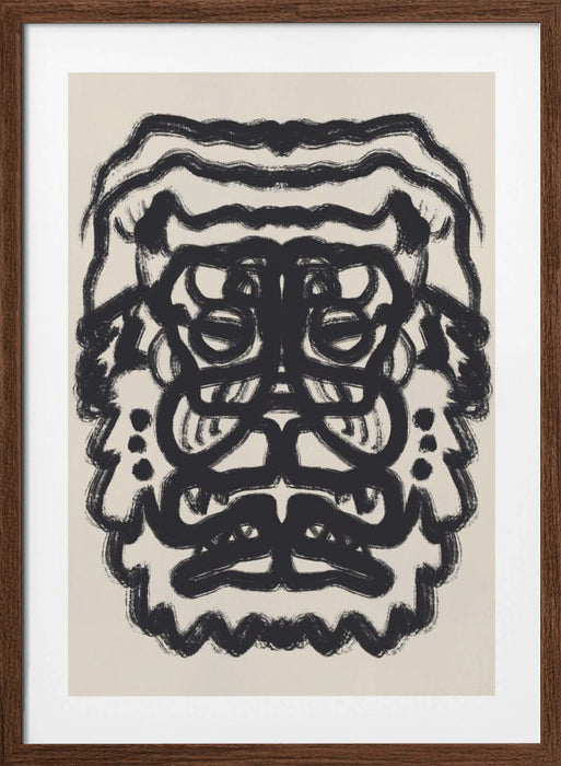 Tiger Totem Portrait Framed Art Wall Decor