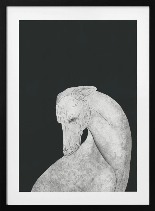 Greyhound black and white Framed Art Wall Decor