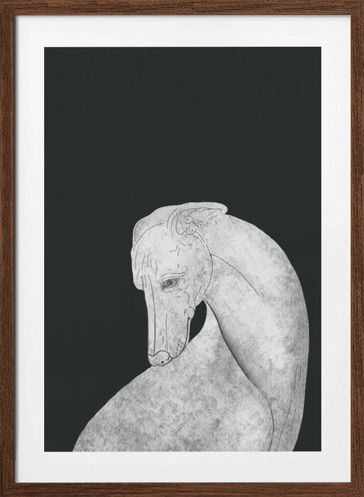 Greyhound black and white Framed Art Wall Decor