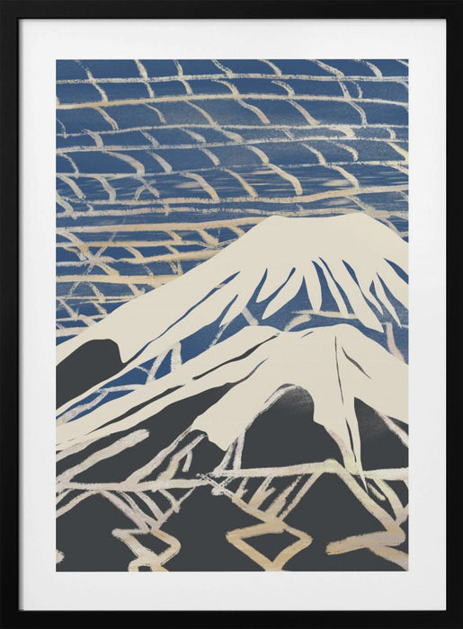 Snowy peak Framed Art Modern Wall Decor