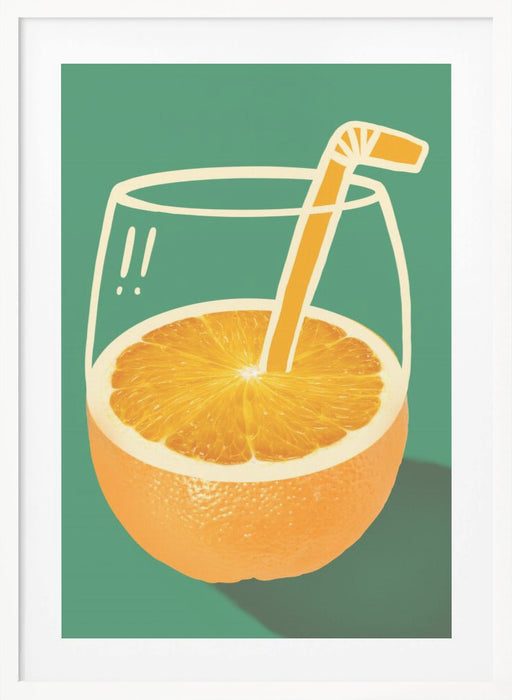 Orange juice Framed Art Wall Decor