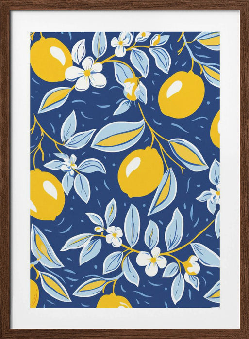 Italien Lemons 2 Framed Art Wall Decor