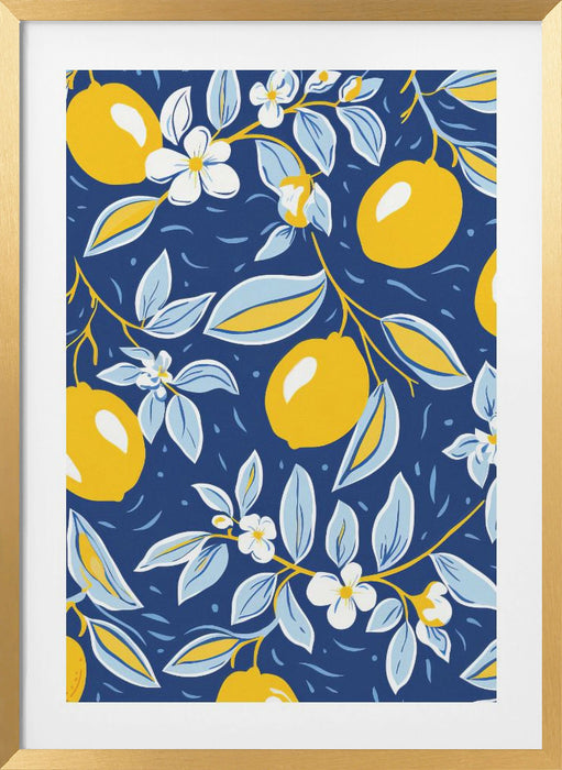 Italien Lemons 2 Framed Art Wall Decor