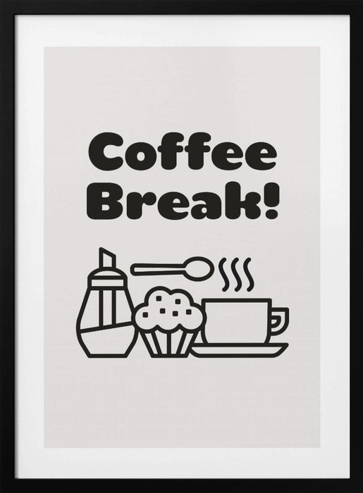 Coffee Break Framed Art Modern Wall Decor