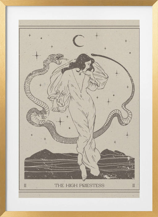 The High Priestess Framed Art Wall Decor