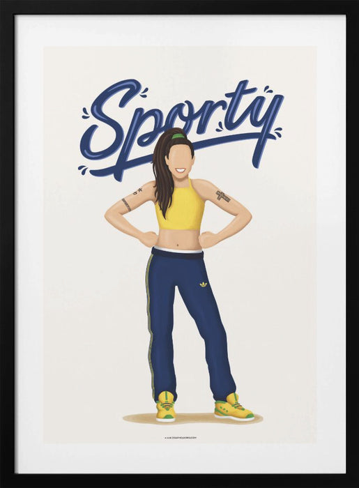 Sporty Spice Framed Art Wall Decor