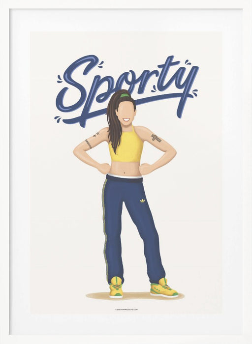 Sporty Spice Framed Art Wall Decor