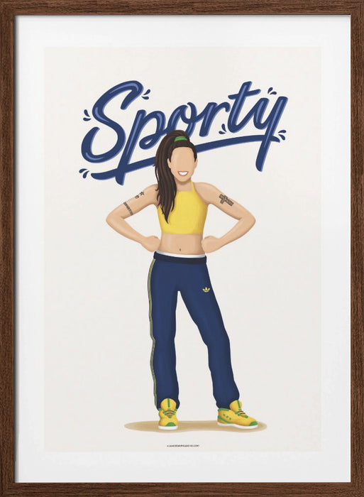 Sporty Spice Framed Art Wall Decor