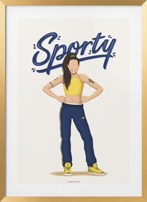 Sporty Spice Framed Art Wall Decor