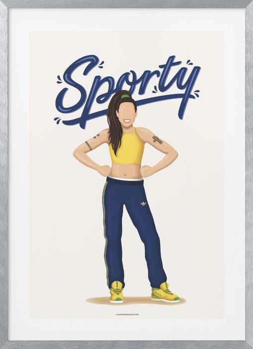 Sporty Spice Framed Art Wall Decor