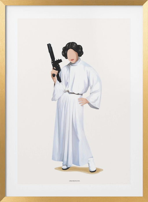 Princess Leia Framed Art Wall Decor