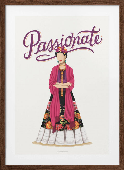 Frida Passionate Framed Art Wall Decor