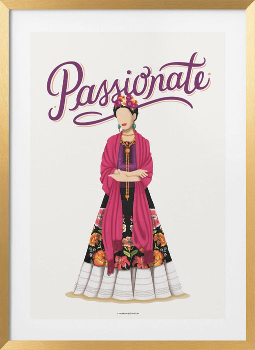 Frida Passionate Framed Art Wall Decor