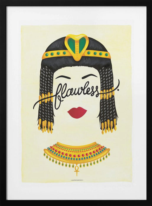 Flawless Cleopatra Framed Art Wall Decor