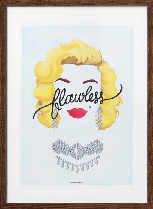 Flawless Marilyn Framed Art Modern Wall Decor