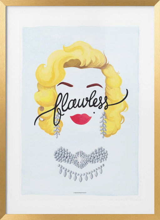 Flawless Marilyn Framed Art Modern Wall Decor