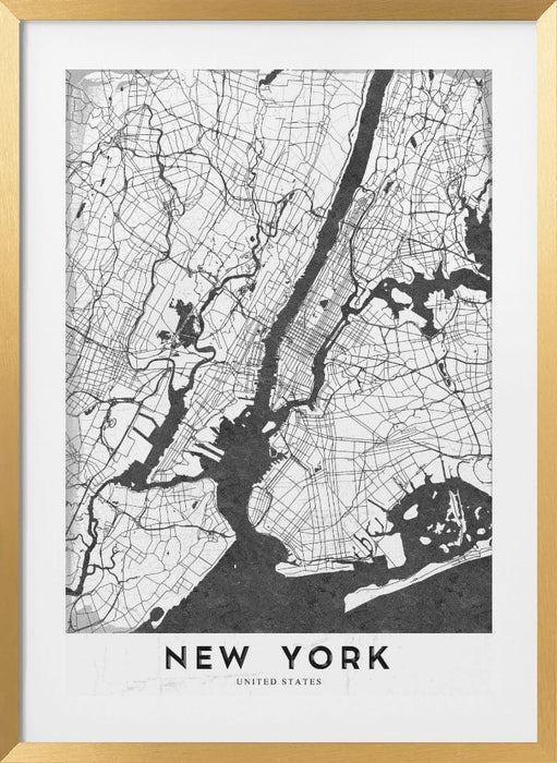 New York Framed Art Modern Wall Decor