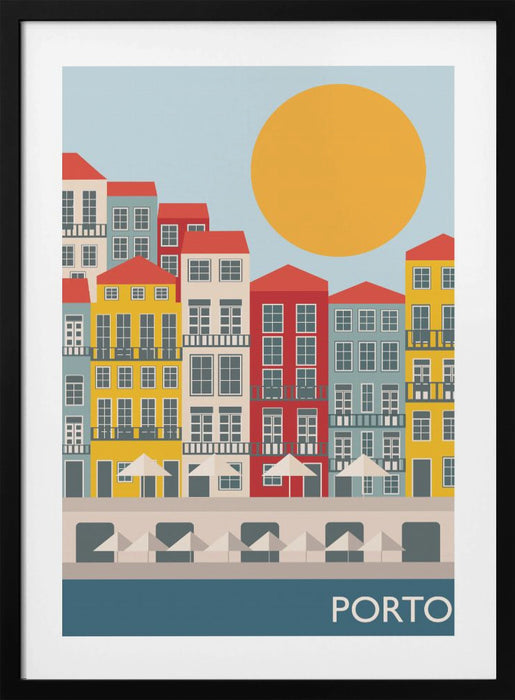 Porto Framed Art Modern Wall Decor