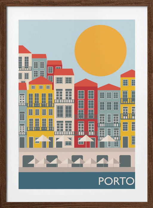 Porto Framed Art Modern Wall Decor