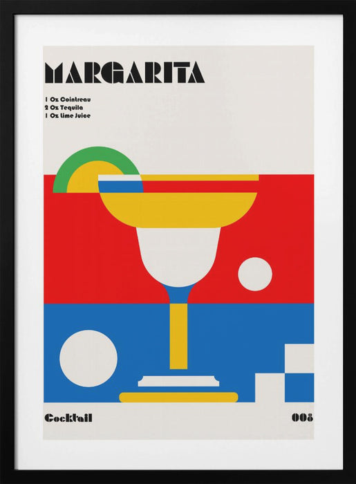 Margarita Bauhaus Cocktail Framed Art Wall Decor