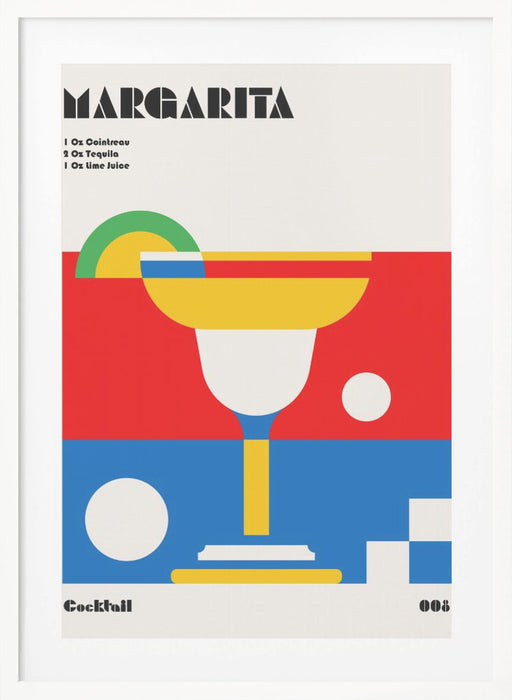 Margarita Bauhaus Cocktail Framed Art Wall Decor