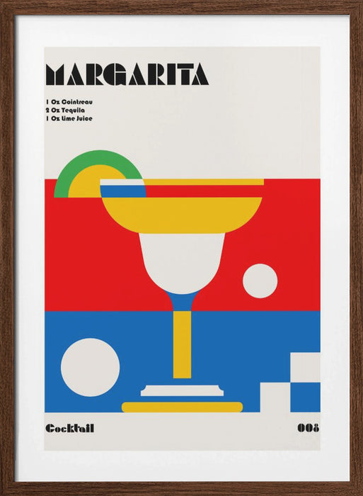 Margarita Bauhaus Cocktail Framed Art Wall Decor