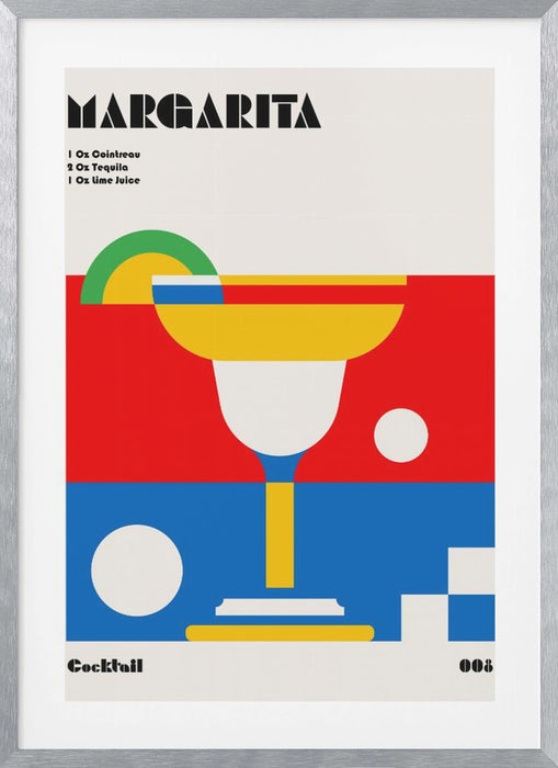 Margarita Bauhaus Cocktail Framed Art Wall Decor