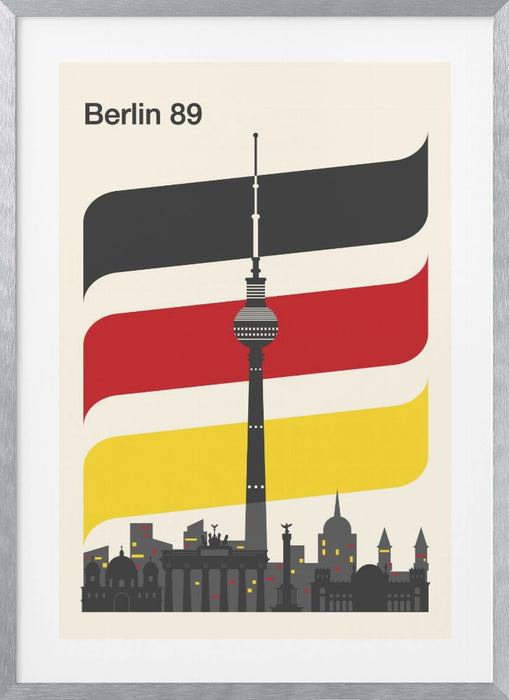 Berlin Retro Travel Print Framed Art Wall Decor