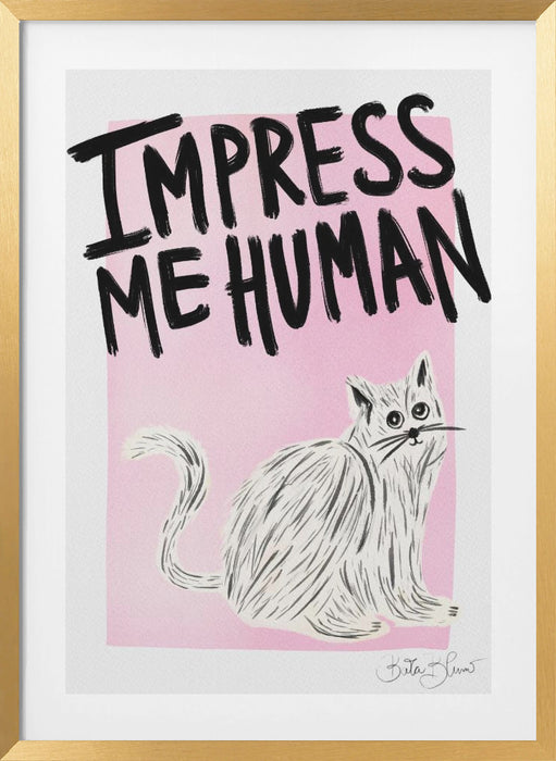 Cat Owner - Impress Me Human Framed Art Wall Decor