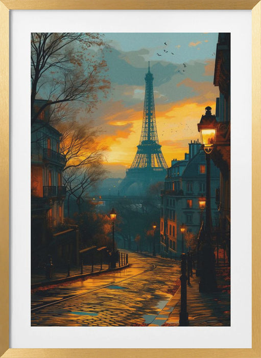 Welcome to Paris Framed Art Modern Wall Decor