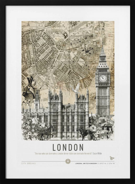 London Westminster (City Breaks) Framed Art Modern Wall Decor