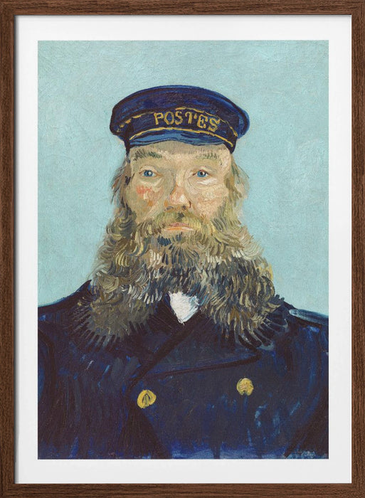 Vincent Van Gogh's Portrait of Postman Roulin (1888) Framed Art Wall Decor