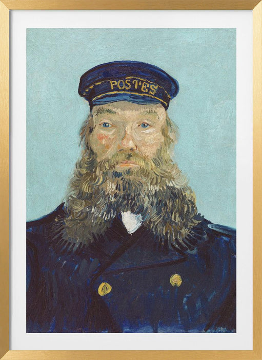 Vincent Van Gogh's Portrait of Postman Roulin (1888) Framed Art Wall Decor