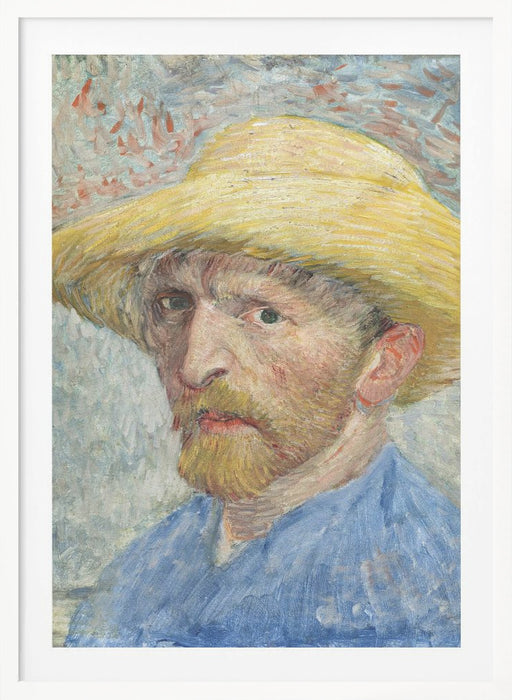 Vincent Van Gogh's Self Portrait (1887) Framed Art Wall Decor