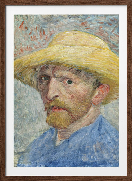 Vincent Van Gogh's Self Portrait (1887) Framed Art Wall Decor