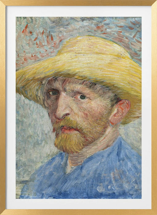 Vincent Van Gogh's Self Portrait (1887) Framed Art Wall Decor