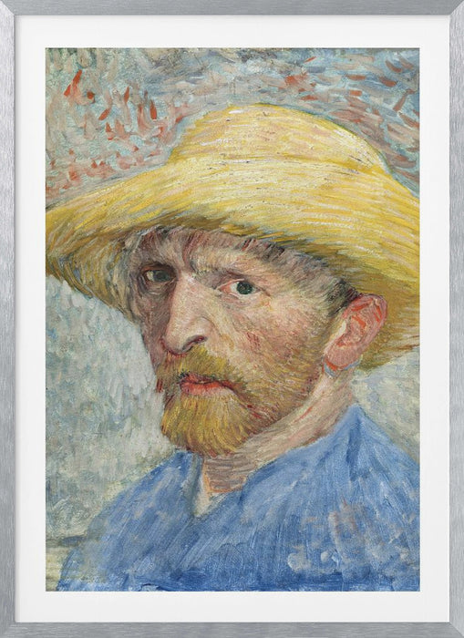 Vincent Van Gogh's Self Portrait (1887) Framed Art Wall Decor