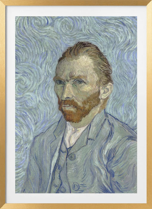 Vincent Van Gogh's Self Portrait (1889) Framed Art Wall Decor